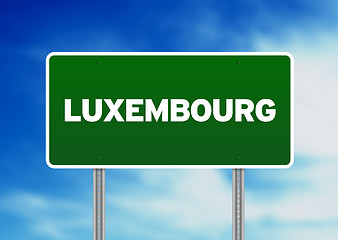 Image showing Luxembourg Highway Sign