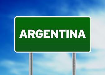 Image showing Argentina Highway Sign