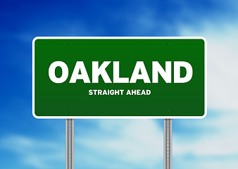 Image showing Oakland, California Highway Sign