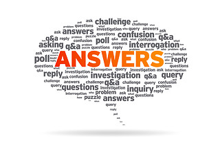 Image showing Speech Bubble - Answers