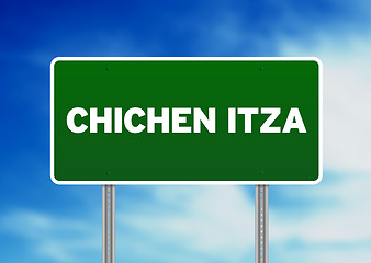 Image showing Chichen Itza Highway Sign