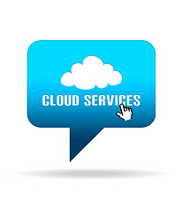Image showing Cloud Services Speech Bubble