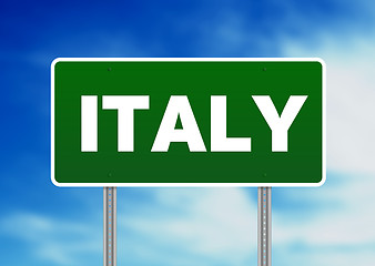 Image showing Italy Highway Sign
