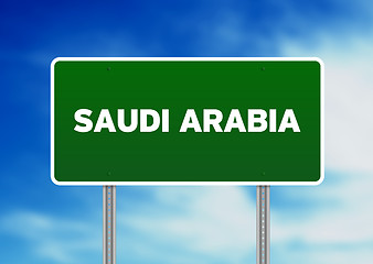 Image showing Saudi Arabia Highway Sign
