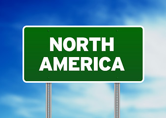 Image showing North America Highway  Sign