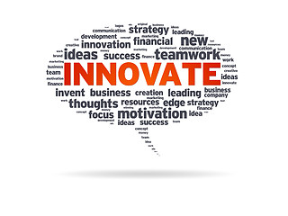Image showing Speech Bubble - Innovate