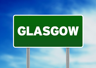 Image showing Green Road Sign -  Glasgow, England