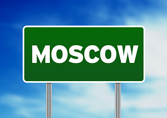 Image showing Moscow Road Sign