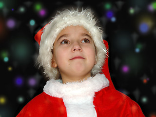 Image showing Christmas girl