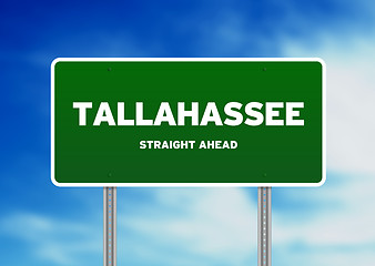 Image showing Tallahassee, Florida Highway Sign