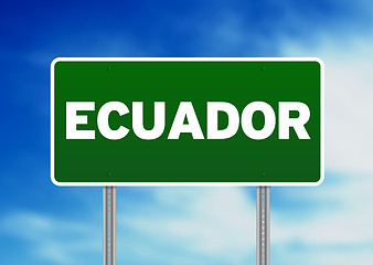 Image showing Ecuador Highway Sign