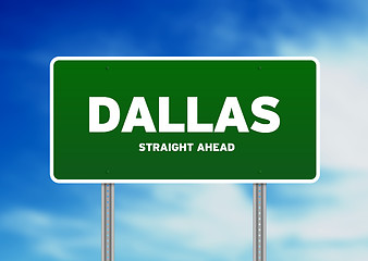 Image showing Dallas, Texas Highway Sign