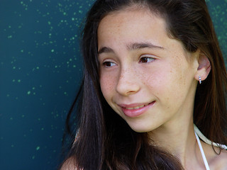 Image showing Girl with freckles