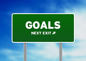 Image showing Goals Street Sign