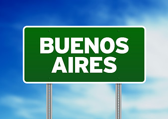 Image showing Buenos Aires Road Sign