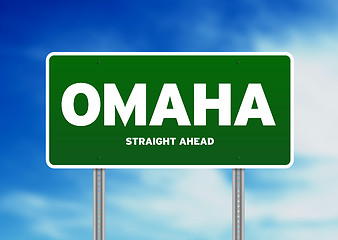 Image showing Omaha, Nebraska Highway Sign