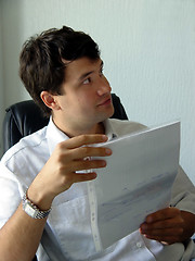 Image showing Man in his office