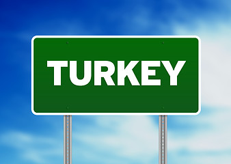 Image showing Turkey Highway Sign