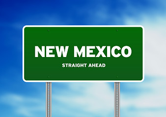 Image showing New Mexico Highway Sign
