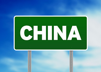 Image showing China Highway Sign