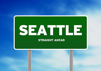 Image showing Seattle, Washington Highway Sign