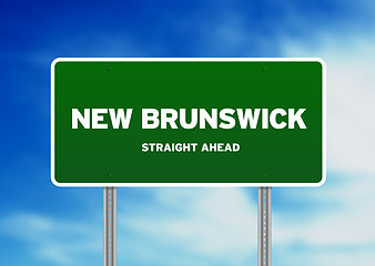 Image showing New Brunswick Highway Sign