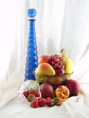 Image showing Fruit Bowl and Blue