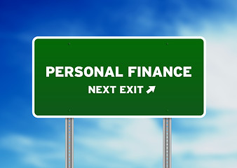 Image showing Personal Finance Highway Sign