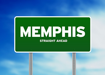 Image showing Memphis, Tennessee Highway Sign