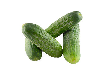 Image showing Cucumber vegetable isolated on white background