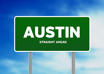 Image showing Austin, Texas Highway Sign