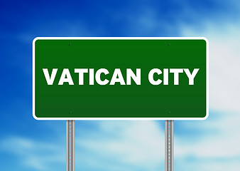 Image showing Vatican City Highway Sign