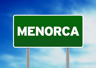 Image showing Menorca Highway Sign