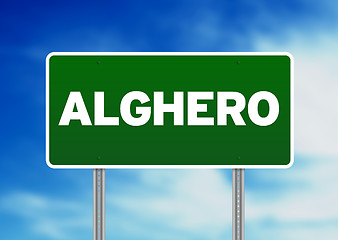 Image showing Road Sign - Alghero, Italy