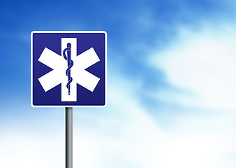 Image showing Ambulance Road Sign