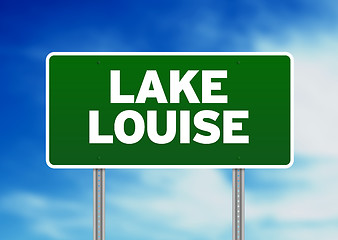 Image showing Lake Louise Road Sign