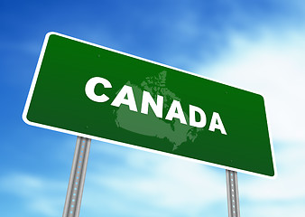 Image showing Canada Highway Sign