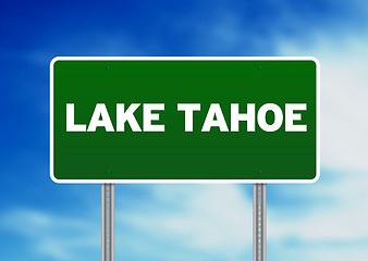 Image showing Lake Tahoe Highway Sign