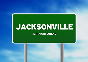 Image showing Jacksonville, Florida Highway Sign