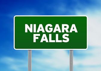 Image showing Niagara Falls Highway Sign
