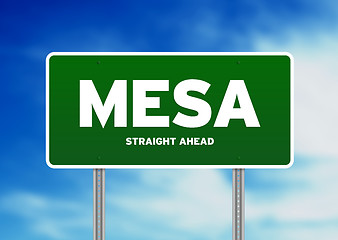 Image showing Mesa Highway Sign