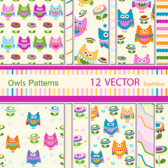 Image showing owls patterns