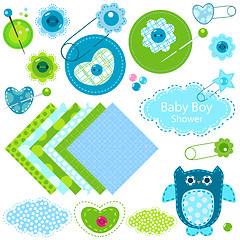 Image showing baby boy shower