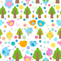 Image showing birds background