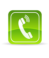 Image showing Green Phone Icon