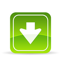 Image showing Green Download Icon
