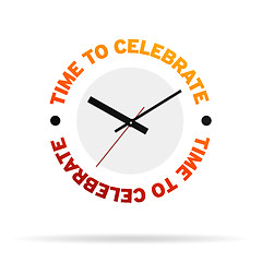 Image showing Time To Celebrate Clock
