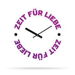 Image showing Time For Love Clock