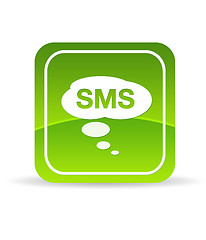 Image showing Green SMS Icon