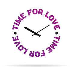 Image showing Time For Love Clock